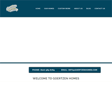 Tablet Screenshot of goertzenhomes.com